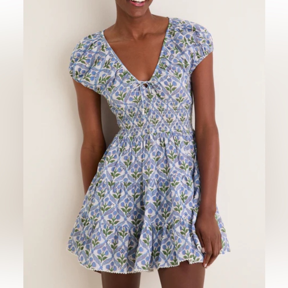 Saylor Asterid Floral Mini Dress Small
